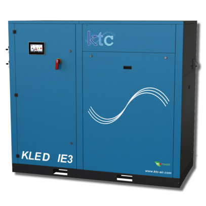Компрессоры винтовые KTC серии KLE D с прямым приводом, двигателем IE3, и улучшенным шумоглушением